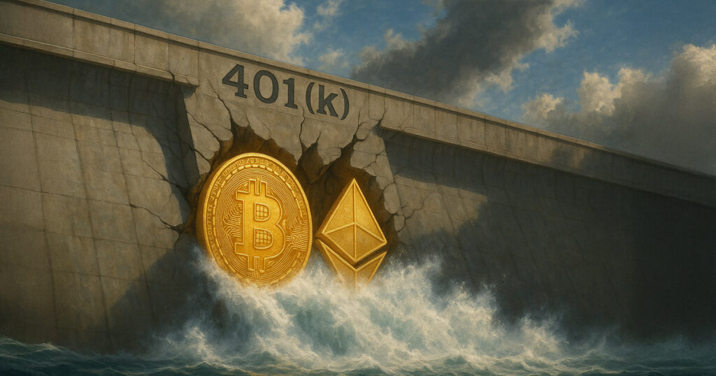 Trump 401k order can drive up to $122 billion into Bitcoin, Ethereum through default flows