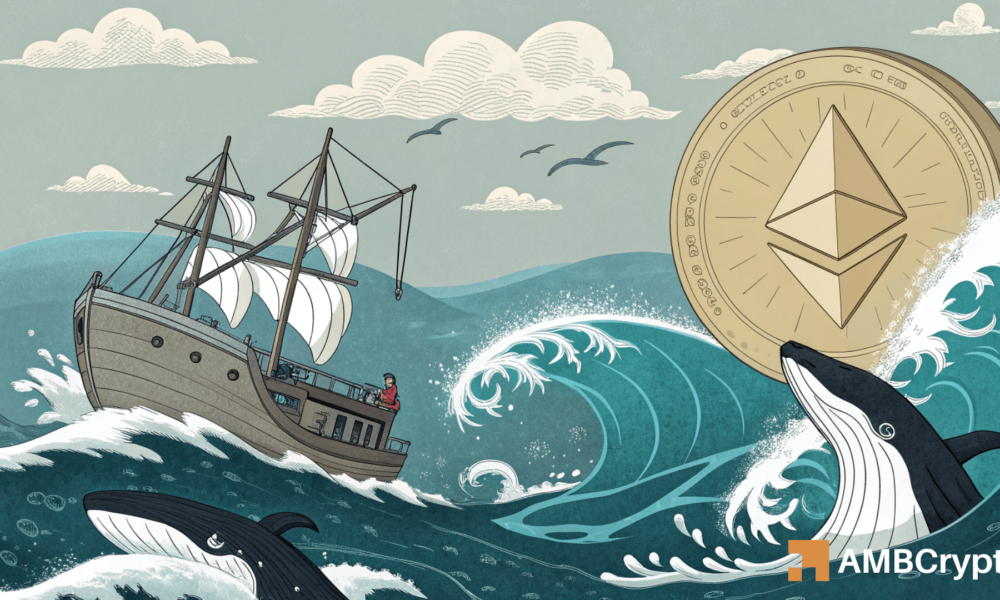 Ethereum whales exit, spot activity heats: Will ETH make a surprise move?